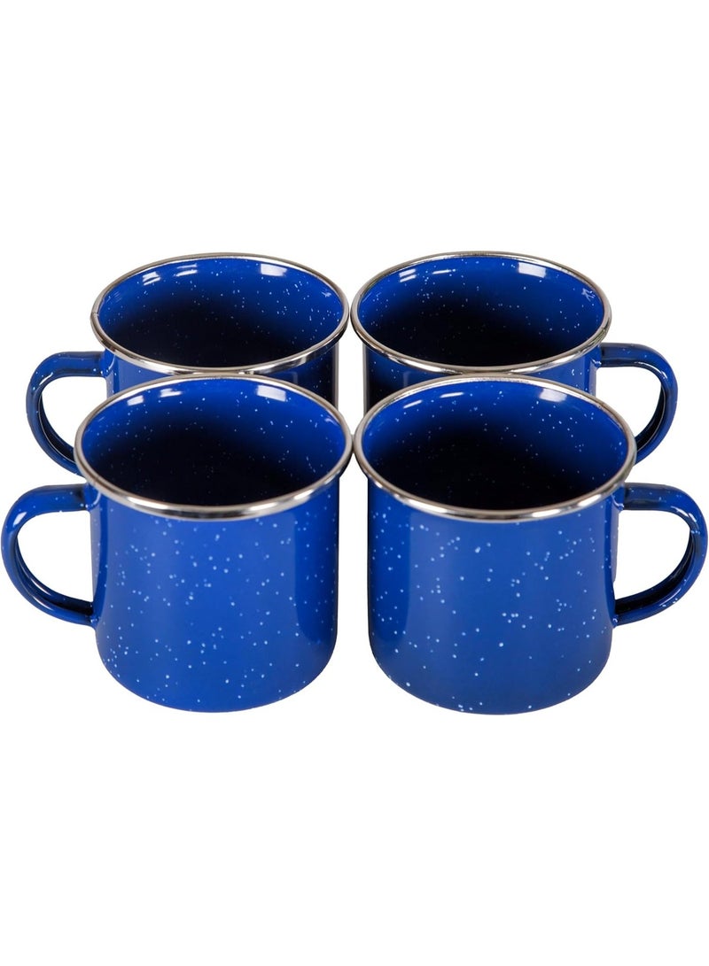 24-Piece Enamel Camping Tableware Set - Image 4