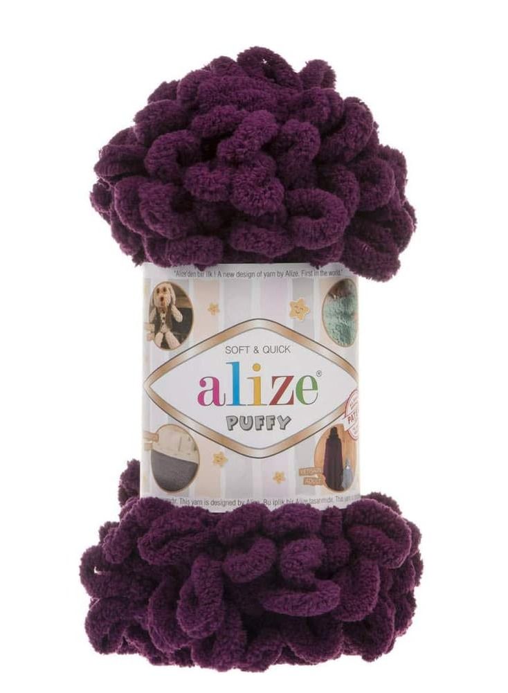 ALIZE PUFFY HAND KNITTING YARN COLOR NO.111 (PACK OF 3PCS)