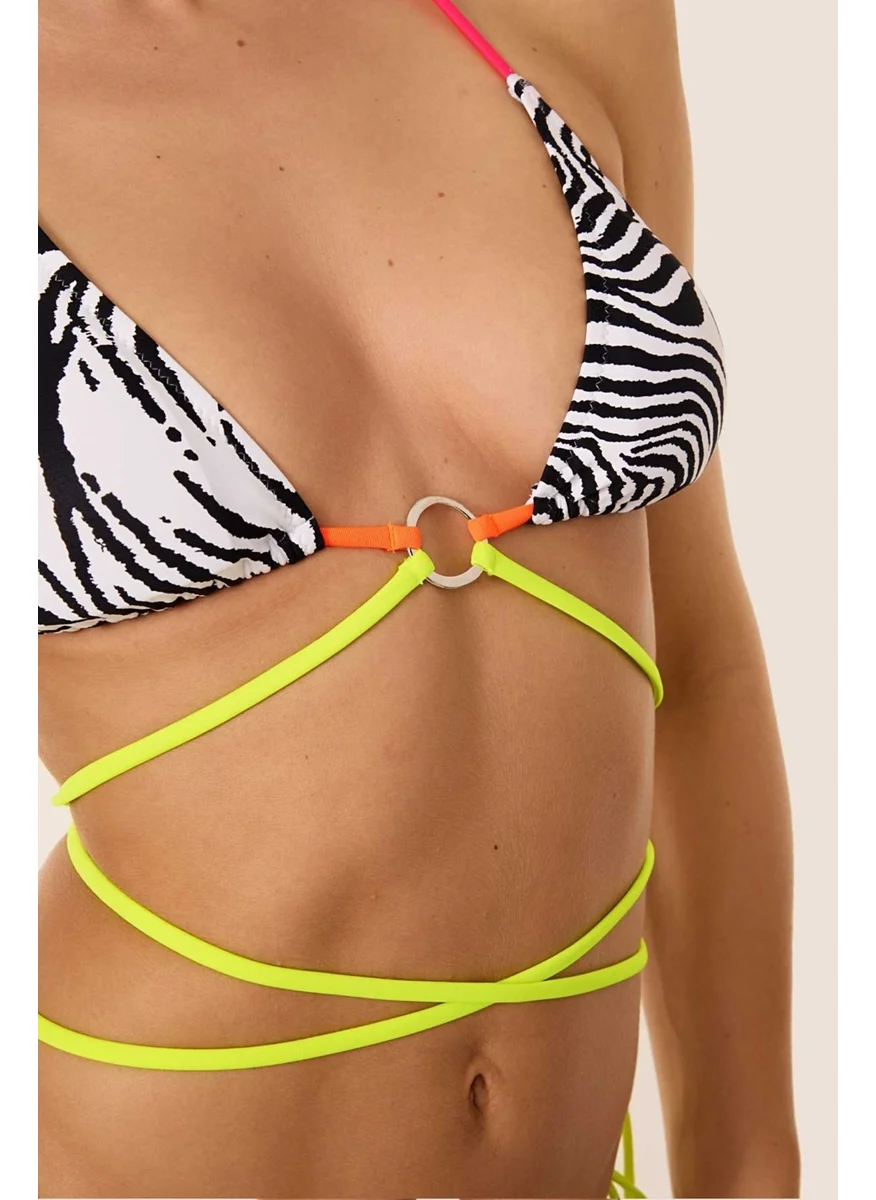 Ayyıldız 40712 Black and White Bikini Set