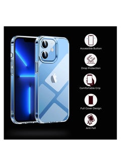 PRIMEEIGHT Transparent Crystal Clear iPhone 12 Case Apple 6.1 inch case Shockproof Curved Edges case HD Clear Anti Scratch protective case  - Image 5