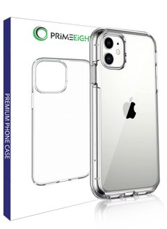 PRIMEEIGHT Transparent Crystal Clear iPhone 12 Case Apple 6.1 inch case Shockproof Curved Edges case HD Clear Anti Scratch protective case  - Image 1