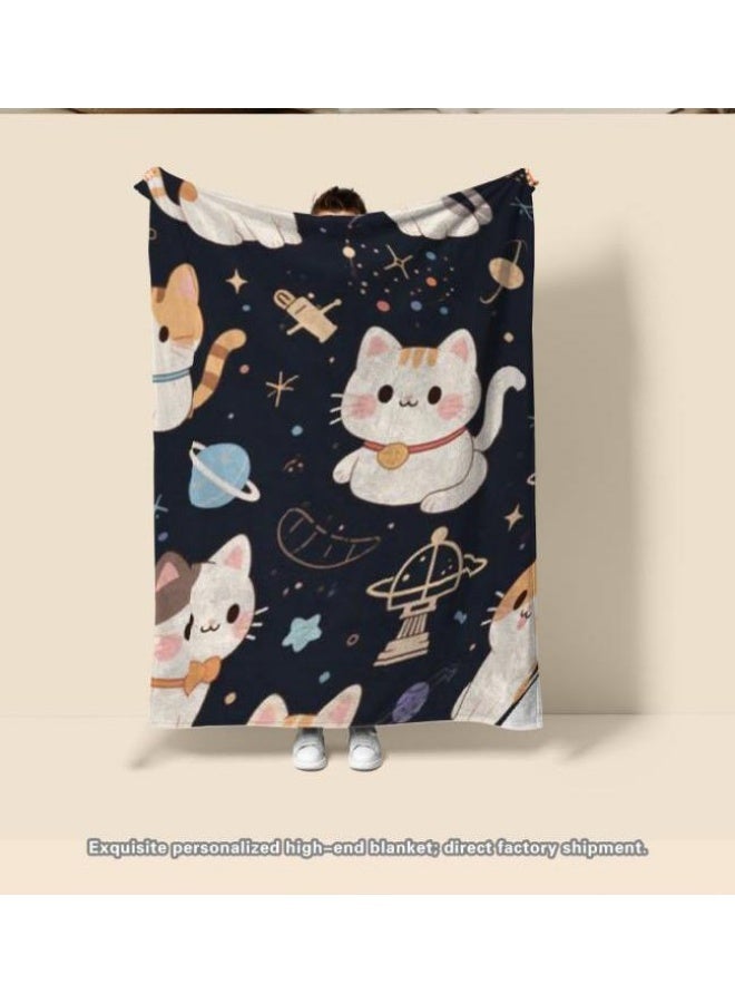 general Flannel thin blanket (warm and comfortable, suitable for sleep, gaming, dust removal and sandproof) 150cm*200cm - 383 - Image 3