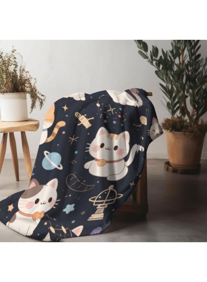 general Flannel thin blanket (warm and comfortable, suitable for sleep, gaming, dust removal and sandproof) 150cm*200cm - 383 - Image 1