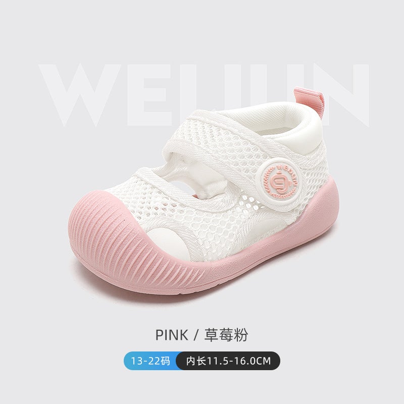 Baby Toddler Shoes Boys And Girls Summer Soft Sole Non-Slip Baby Shoes Children'S Mesh Breathable Sandals - Image 1