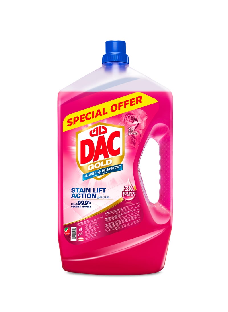 Gold Multi-Purpose Disinfectant & Liquid Cleaner Rose 4L
