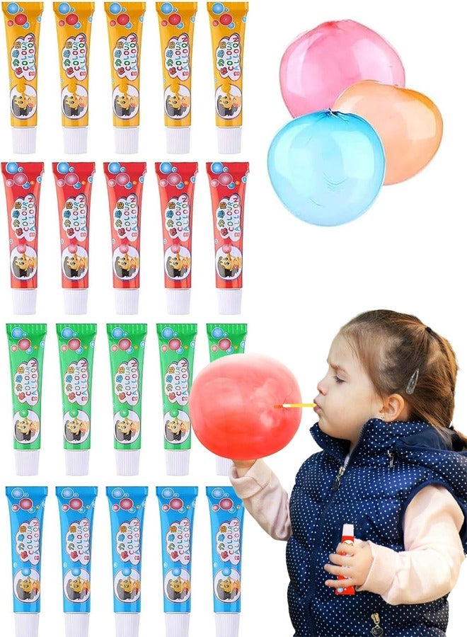 rocooart 20PCS Blow Plastic Bubbles Toy Set, Large Bubble Balloons Bubble Blowing Products Collection Kid-Friendly Bubble Blowing Toys for Kids Outside Party Birthday Gift Toddler Outdoor Toys(Random Number of Each Color) - Image 1