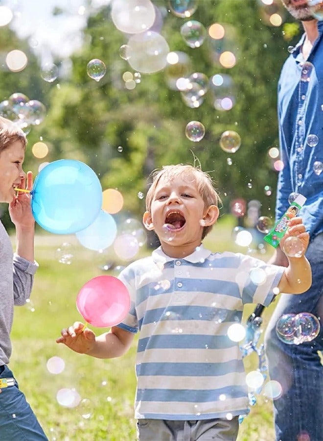 rocooart 20PCS Blow Plastic Bubbles Toy Set, Large Bubble Balloons Bubble Blowing Products Collection Kid-Friendly Bubble Blowing Toys for Kids Outside Party Birthday Gift Toddler Outdoor Toys(Random Number of Each Color) - Image 2