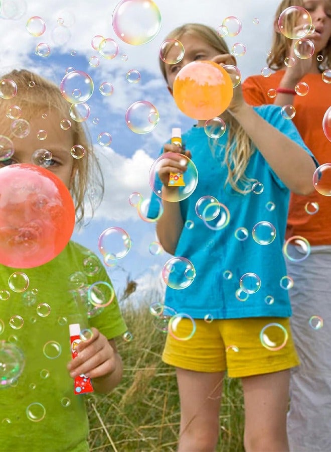 rocooart 20PCS Blow Plastic Bubbles Toy Set, Large Bubble Balloons Bubble Blowing Products Collection Kid-Friendly Bubble Blowing Toys for Kids Outside Party Birthday Gift Toddler Outdoor Toys(Random Number of Each Color) - Image 3