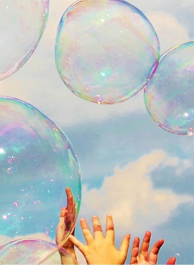 rocooart 20PCS Blow Plastic Bubbles Toy Set, Large Bubble Balloons Bubble Blowing Products Collection Kid-Friendly Bubble Blowing Toys for Kids Outside Party Birthday Gift Toddler Outdoor Toys(Random Number of Each Color) - Image 5