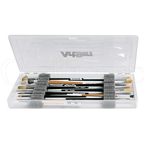 ArtBin KW903 Brush Box with Foam Inserts, Fine Art Portable Paint Brush Organizer, Plastic, Clear, 1.0 Count - Image 4
