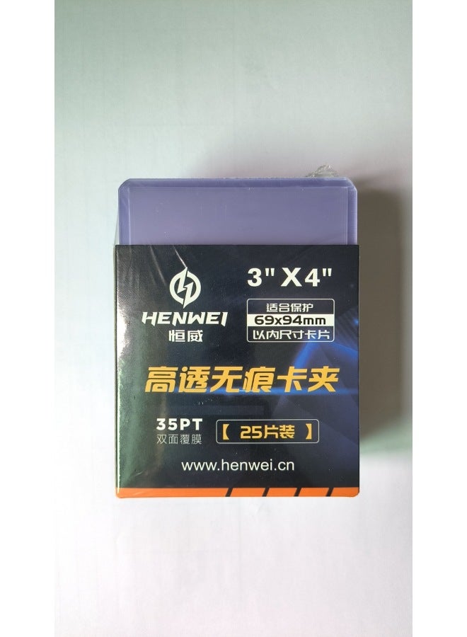 35Pt Card Holder Ptcg Pokemon One Piece Star Card Yu-Gi-Oh Magic Card Protective Cover Hard Card Holder