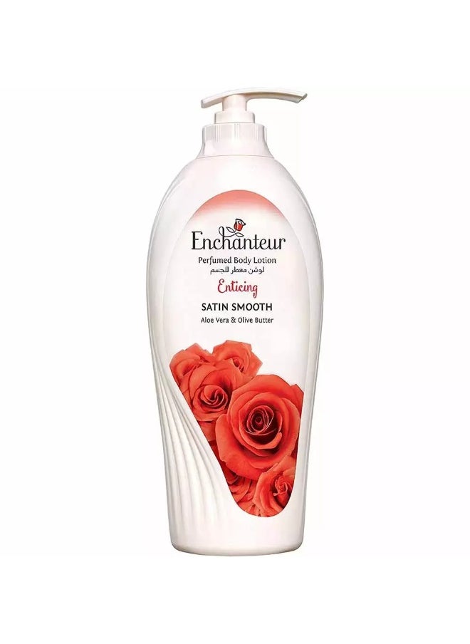Enchanteur Enchanteur Perfumed Body Lotion, Enticing Satin Smooth with Aloe Vera and Olive Butter 500ml  - Image 1