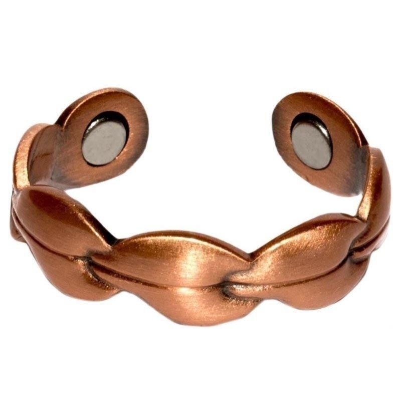 Men's and women's multiple opening adjustable magnetic ring/bronze - Image 1