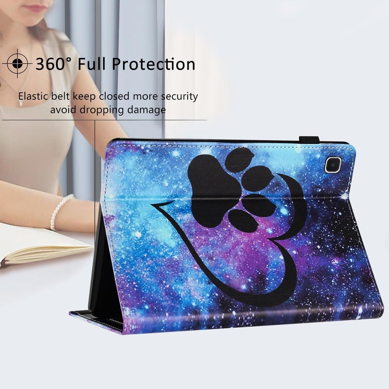 LSPCASA غلاف جهاز لوحي متوافق مع Samsung Galaxy Tab S2 مقاس 9.7 بوصة مع حامل وقشرة واقية - نمر ملون - Image 3