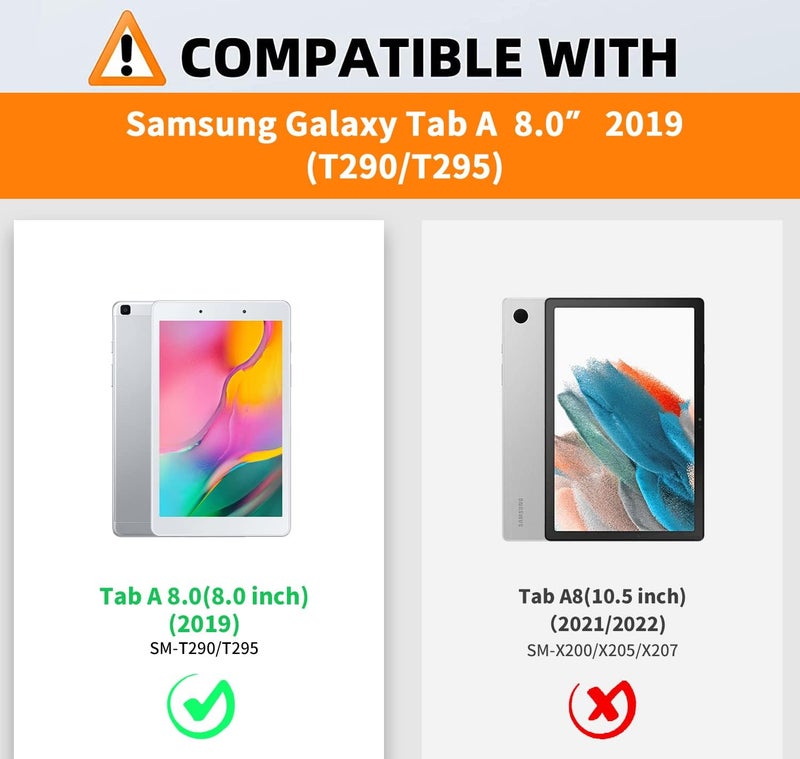 LSPCASA غلاف جهاز لوحي متوافق مع Samsung Galaxy Tab S2 مقاس 9.7 بوصة مع حامل وقشرة واقية - نمر ملون - Image 2