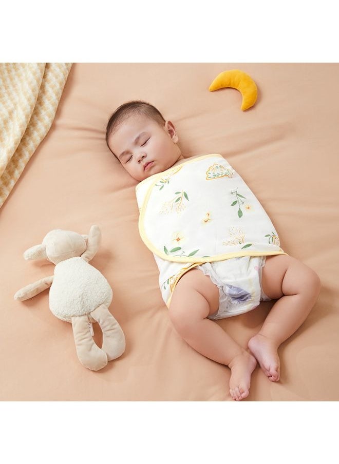 Be a better mom - Baby Swaddle Wrap for Newborn Baby Sack Infant Wrapper Organic Cotton Soft Adjustable & Diapers Changeable Wrapper With Spring Plants Printed Sleeping Sack Swaddle Wrap for Baby Wrapper 35x80cm - Image 1