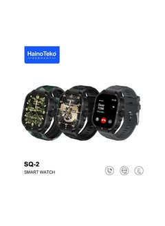 Haino Teko Haino Teko SQ2 AMOLED Display Smart Watch With 3 Pair Strap and Wireless Charger for Gents and Boys Black  - Image 1