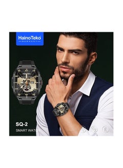 Haino Teko Haino Teko SQ2 AMOLED Display Smart Watch With 3 Pair Strap and Wireless Charger for Gents and Boys Black  - Image 2