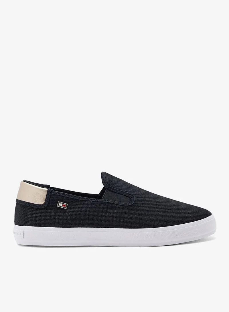 TOMMY HILFIGER VULCANISED CANVAS SLIP ON TRAINERS