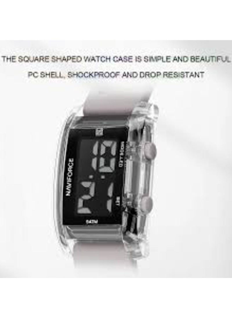 NAVIFORCE - NF7118 Digital Sports Watch - Minimalist & Functional (Gray Edition) - Image 1