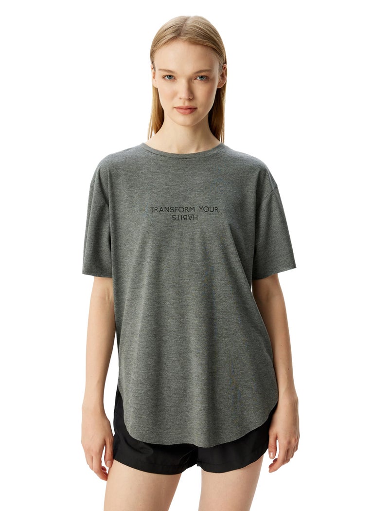 KOTON Womens Sports T-Shirt Modern