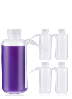 5 Pieces Communion Cup Filler, Church Juice Dispenser Side Straw Bottle Filler Holy Condiment Container Ceremony Squeeze Bottles Religious Event for Supplies, 17 oz