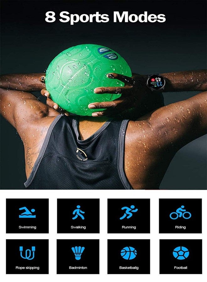 OPTA RSB-123 Vesta Bluetooth Wearable Technology IPS Color Display Heart Rate Fitness Band+ All-in-One Activity Tracker & Health Monitoring Smart Watch Compatible with Android/iOS, Medium (Black) - Image 5