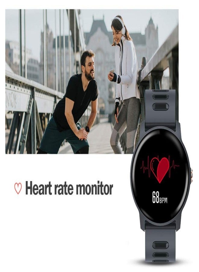 OPTA RSB-123 Vesta Bluetooth Wearable Technology IPS Color Display Heart Rate Fitness Band+ All-in-One Activity Tracker & Health Monitoring Smart Watch Compatible with Android/iOS, Medium (Black) - Image 2