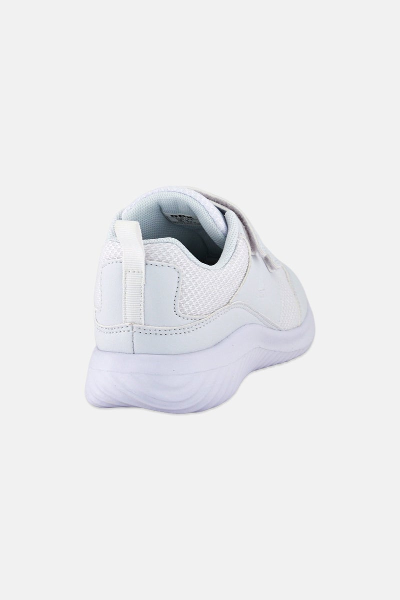 RBX Kids Girl Velcro Closure Shoes, White - Image 3