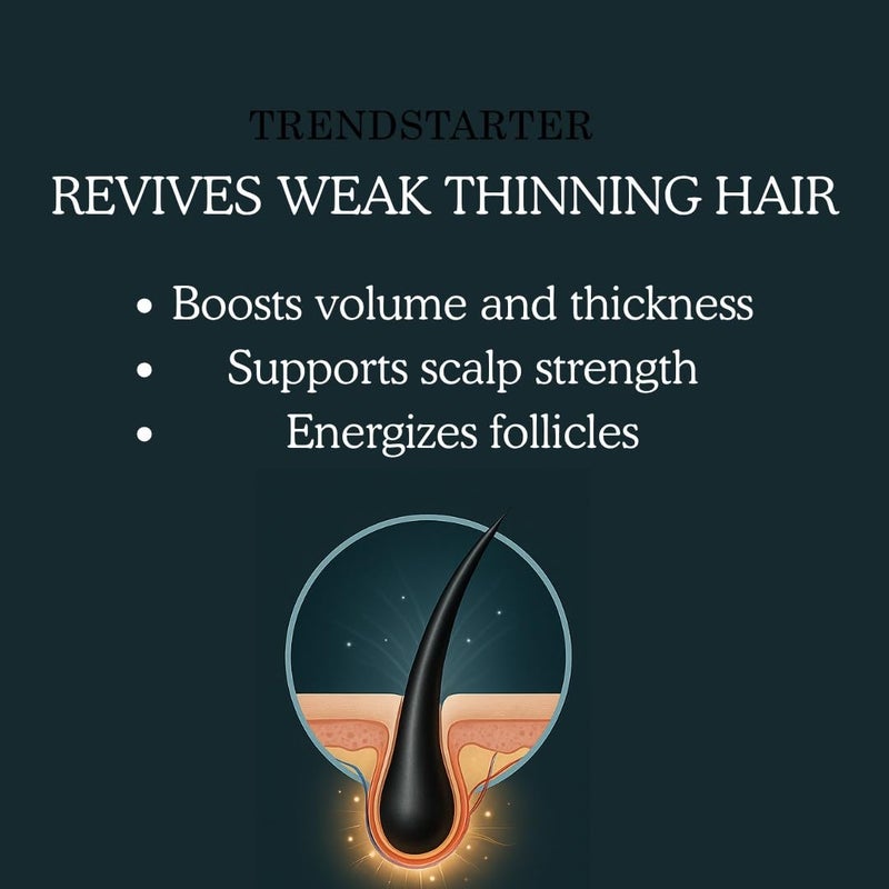 TRENDSTARTER - TEA TREE & BIOTIN THICKENING CONDITIONER (10.14Fl.Oz) - Argan Oil, Peppermint, Collagen, Quinoa, Aloe, Rosemary, Green Tea, and Saw Palmetto - All-Day Nourishing Formula - Image 4