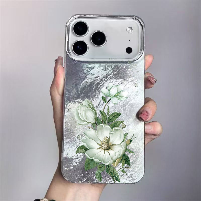 جراب هاتف Apple iPhone 17 Pro Max، يتميز بتصميم زهرة قطرة الماء الشفاف والأنيق والمبتكر للحماية من الصدمات