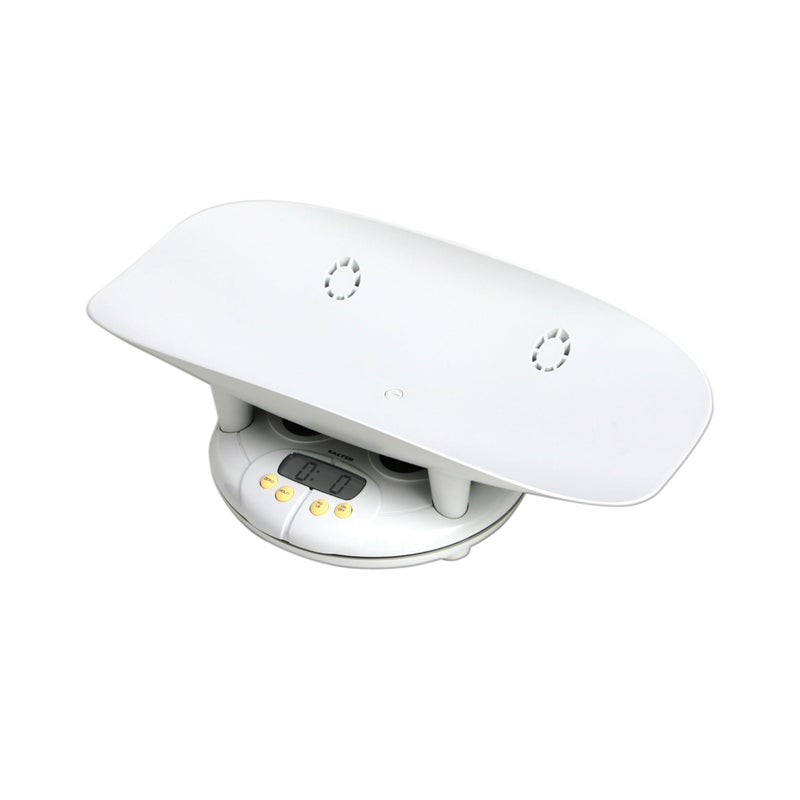 Salter Baby Toddler Pet Scale Perfect Readings for Before and After Feedings and Parents and Breeders 3in1 Function Designed for Infants Toddlers and Pets Hold Button 44 LB Capacity White