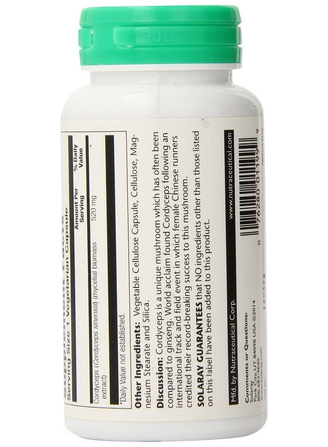 Solaray Cordyceps Capsules, 520 mg, 100 Count - Image 3