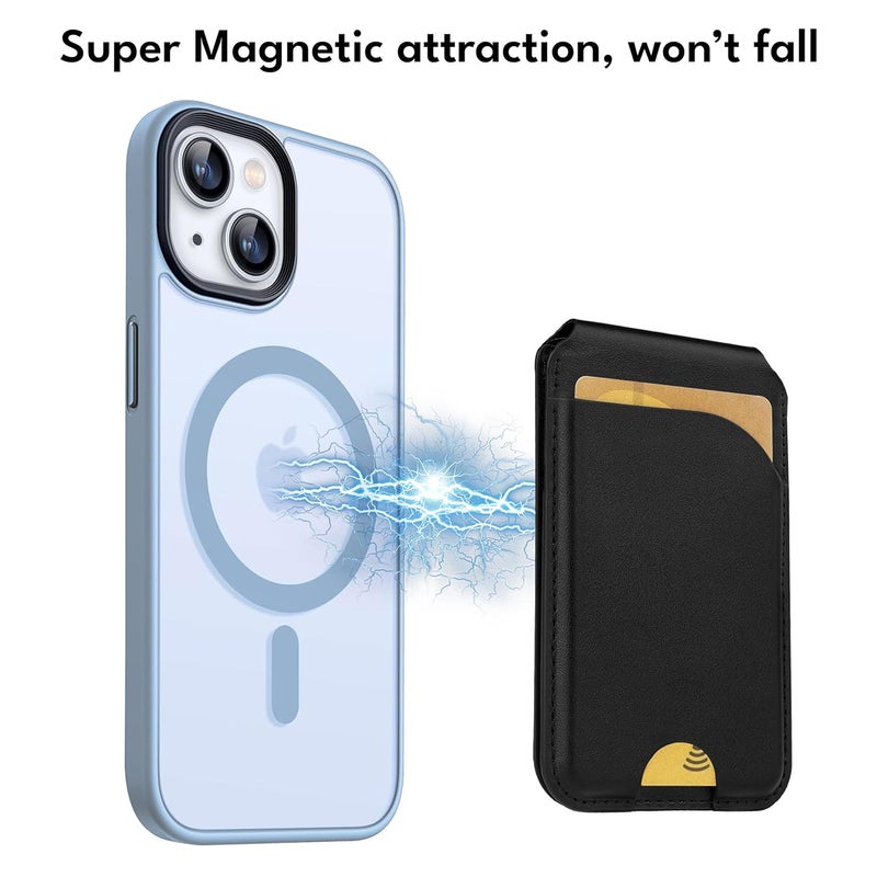 The Wallet Store MagSnap Secure Unisex Magsafe Wallet Up to 3,000G Strength Magnet | for iPhone with Adjustable Stand | Vegan Leather | 3 Card Holder | for iPhone 16/15/14/13/12 Series - Image 4