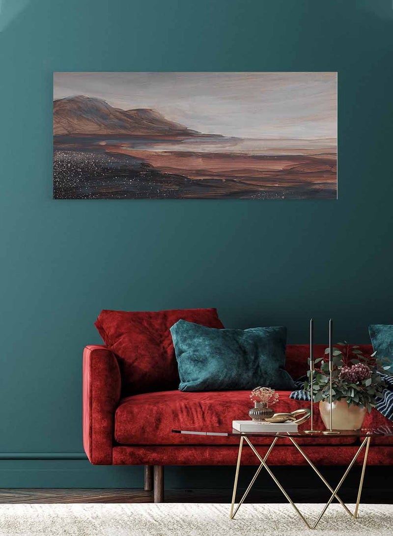 لوحة كانفاس على إطار خشبي بمنظر بانوراما، تصميم فن ملون، للمنزل، غرفة المعيشة، المكتب، الديكور - Image 4