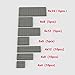 YUJHITP Classic Building Plate Assortment Pack 50pcs Dark Gray Bulk Plates with 7 Size Building Plate Base Plate Compatible with Lego Parts and Pieces Building Bricks for Most BrandsColorDark Gray - Image 5