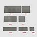 YUJHITP Classic Building Plate Assortment Pack 50pcs Dark Gray Bulk Plates with 7 Size Building Plate Base Plate Compatible with Lego Parts and Pieces Building Bricks for Most BrandsColorDark Gray - Image 3