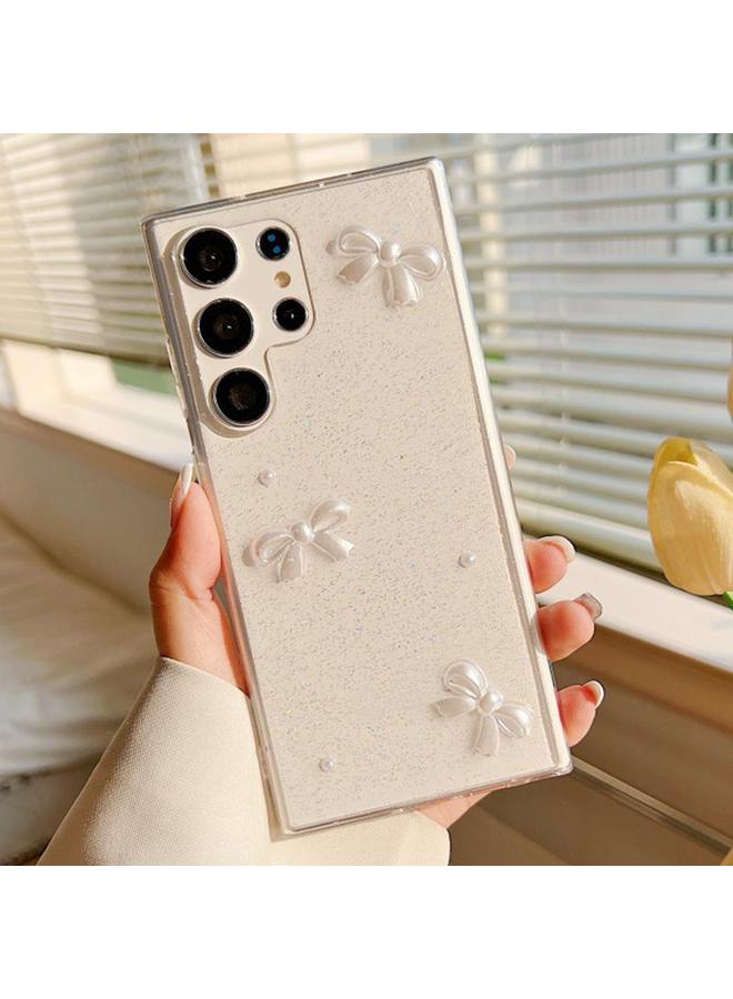 اس-توب جراب لهاتف Samsung Galaxy S24 Ultra 5G جراب هاتف من مادة TPU من مادة إيبوكسي لامعة من اللؤلؤ - Image 1