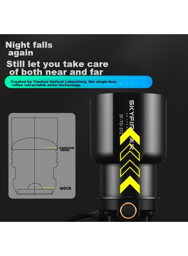 Skyfire Headlamp, High Brightness, Long Battery Life, Rechargeable, Head-mounted, For Construction Sites, Mines, Night Fishing, High-power Outdoor Use, Beach Combing, Fishing - Image 2