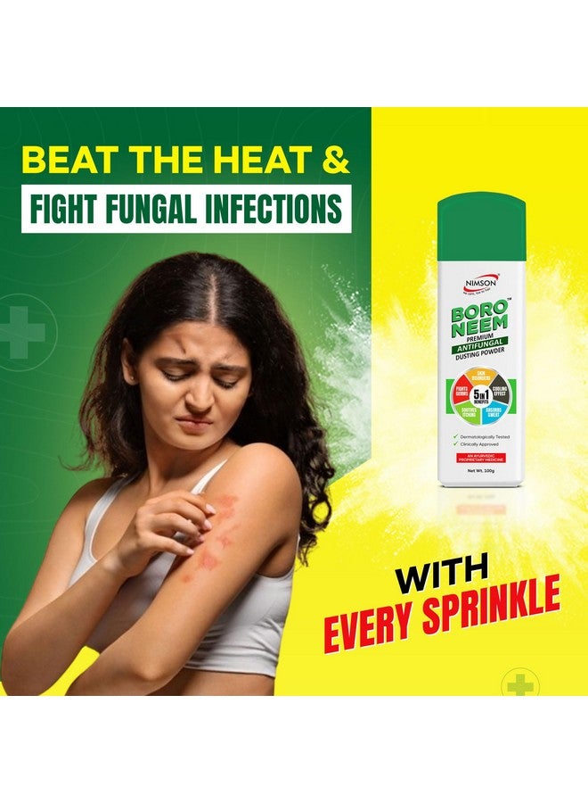 Nimson Boro Neem Premium Antifungal Dusting Powder | Ayurvedic Cool Talc | Talcum Powder (3 x 100 g) - Image 3