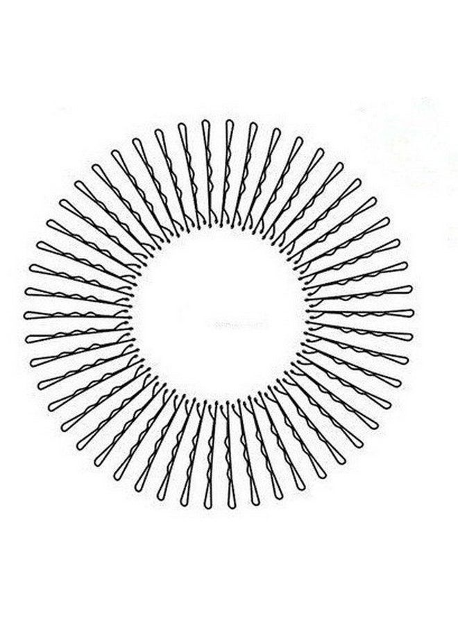 FOK Set Of 50 Pcs (7 Cm) Of Curve Bob Bobby Hairpinshair Grip Clip Hair Accessories For Girls & Women Black  - Image 5