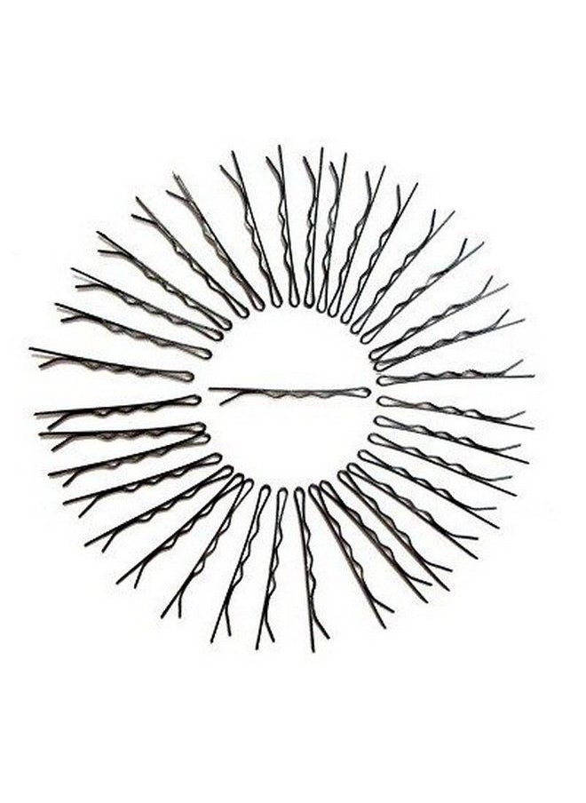 FOK Set Of 50 Pcs (7 Cm) Of Curve Bob Bobby Hairpinshair Grip Clip Hair Accessories For Girls & Women Black  - Image 4