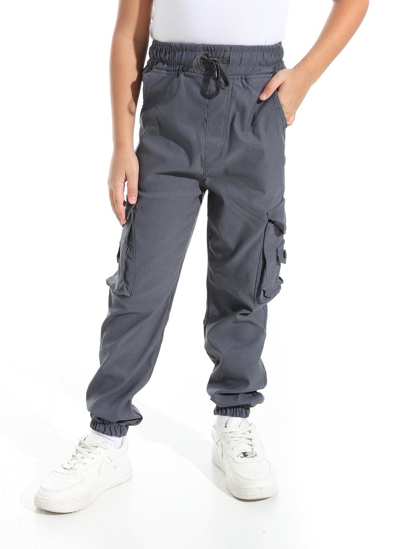 سيزار بنطلون أولادي حبردين مزود بجيوب وزراير جانبية - Image 1