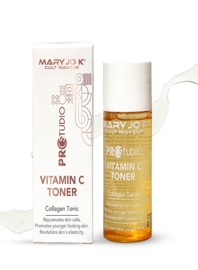 MARY JO K Vitamin C Toner | Hydrating & Brightening Toner with Antioxidants | Minimizes Pores | Evens Skin Tone | Preps Skin for Serums & Moisturizers | Suitable for All Skin Types - 80ml