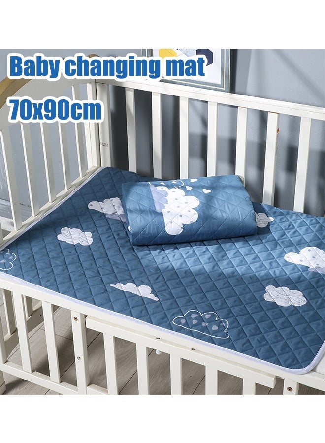 70x90cm Baby Waterproof Mattress, Washable, Baby Changing Pad, Suitable for Crib, Reusable Incontinence Pad, Suitable for Children/Adults/Pets - Image 1