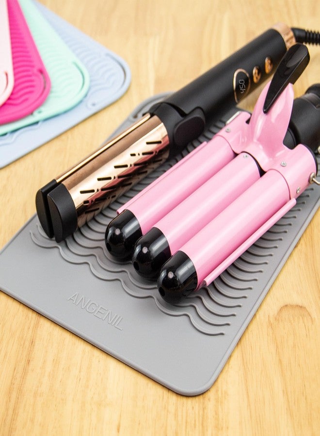 ANGENIL Large Heat Resistant Silicone Mat Sleeve Pad for Hair Straightener Curling Irons Styling Tools, Titanium Ceramic Flat Iron Mat Travel Anti Scald and Heat Resistant Pad, Max-Size 11.02" x 7.9" - Image 3