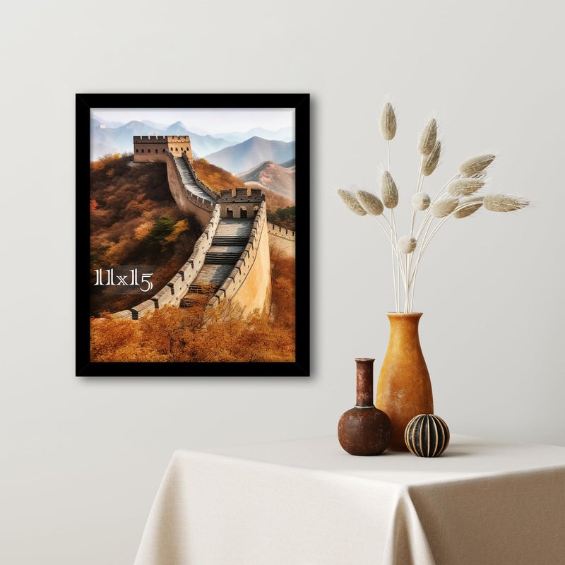 Picrit 11x15 صورة إطار الصورة إطار الصورة لجدار التثبيت عرض الأسود - Image 5