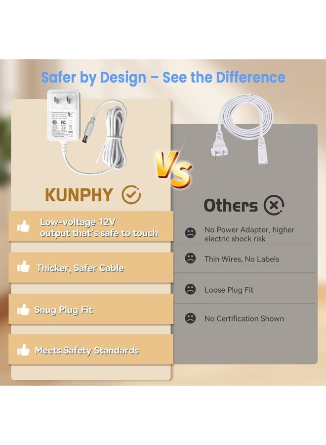 KUNPHY Ultrasonic Jewelry Cleaner, Jewelry Cleaner Machine 12oz 46KHz, Professional Sonic Cleaner with One-Touch Operation, Sonic Cleaner for Rings, Glasses, Jewelry, Dentures White - Image 5
