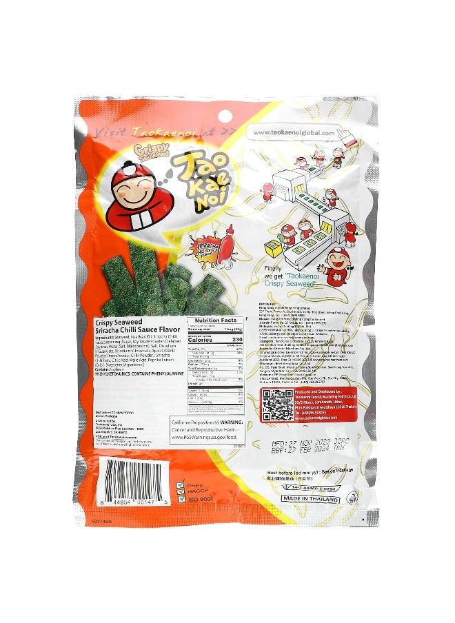 Tao Kae Noi Tao Kae Noi, Crispy Seaweed Snack, Sriracha Chili Sauce, 1.12 oz (32 g)  - Image 2