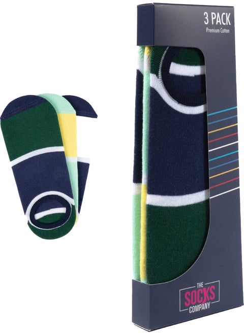 3 Pairs Special Boxed Men's Invisible Socks